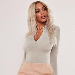 Missguided Slinky Corset Detail Bodysuit (Tall)